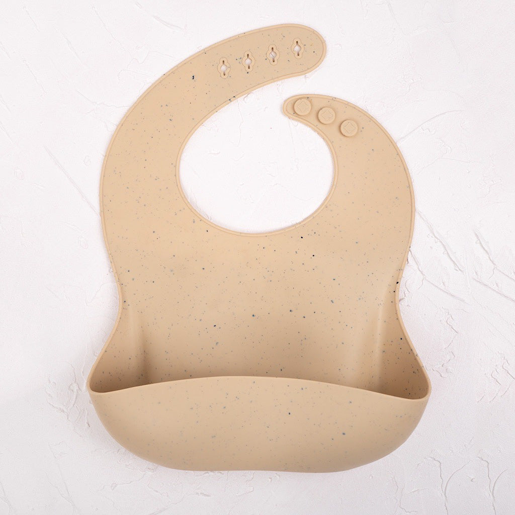 Cream Speckle Bib