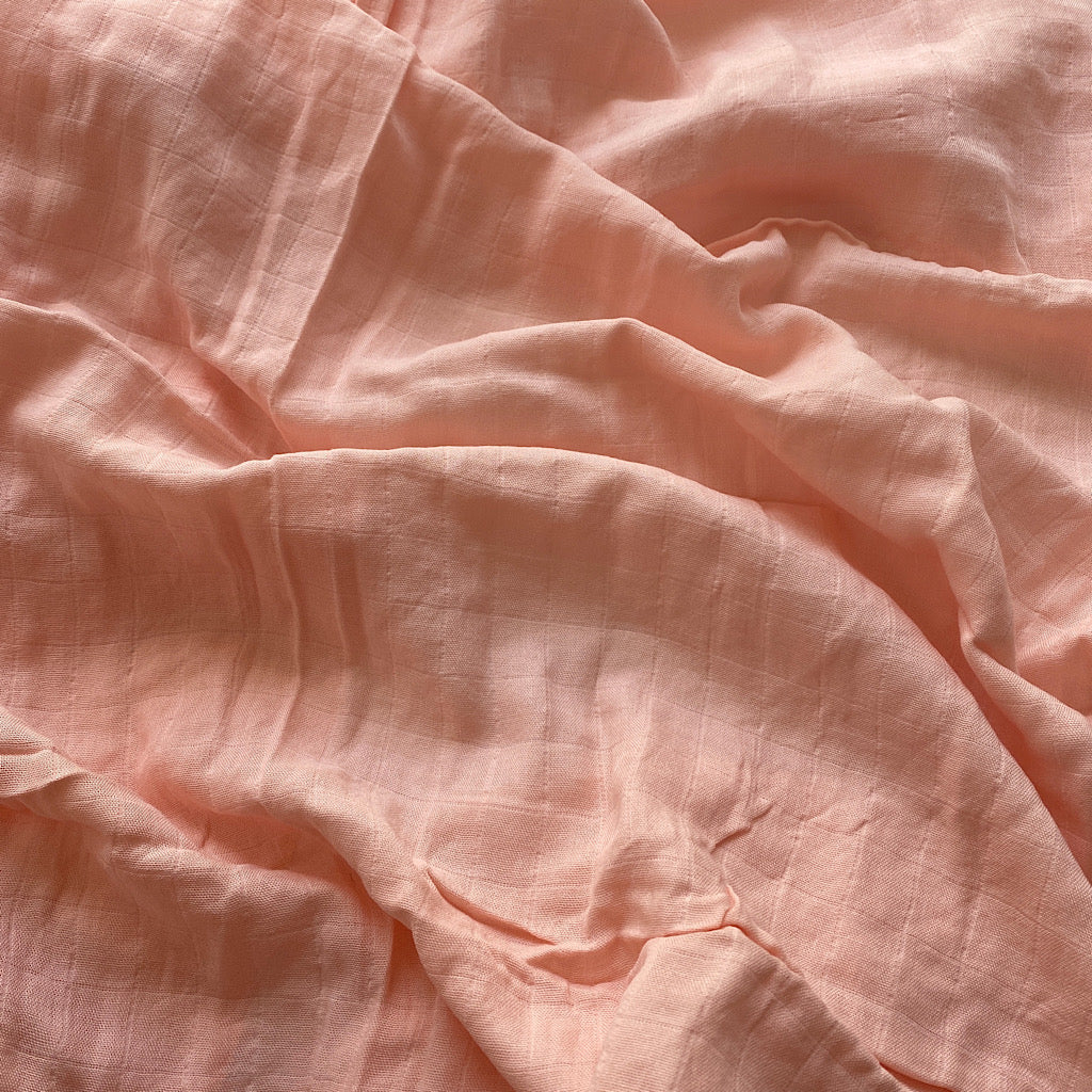 Bamboo Muslin Swaddle Blanket - Melon
