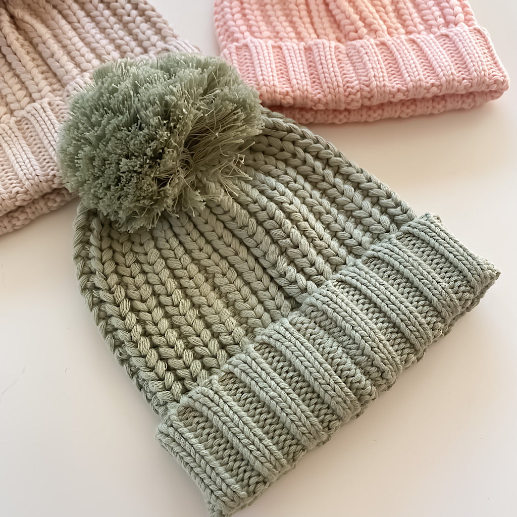 Chunky Ribbed Beanies
