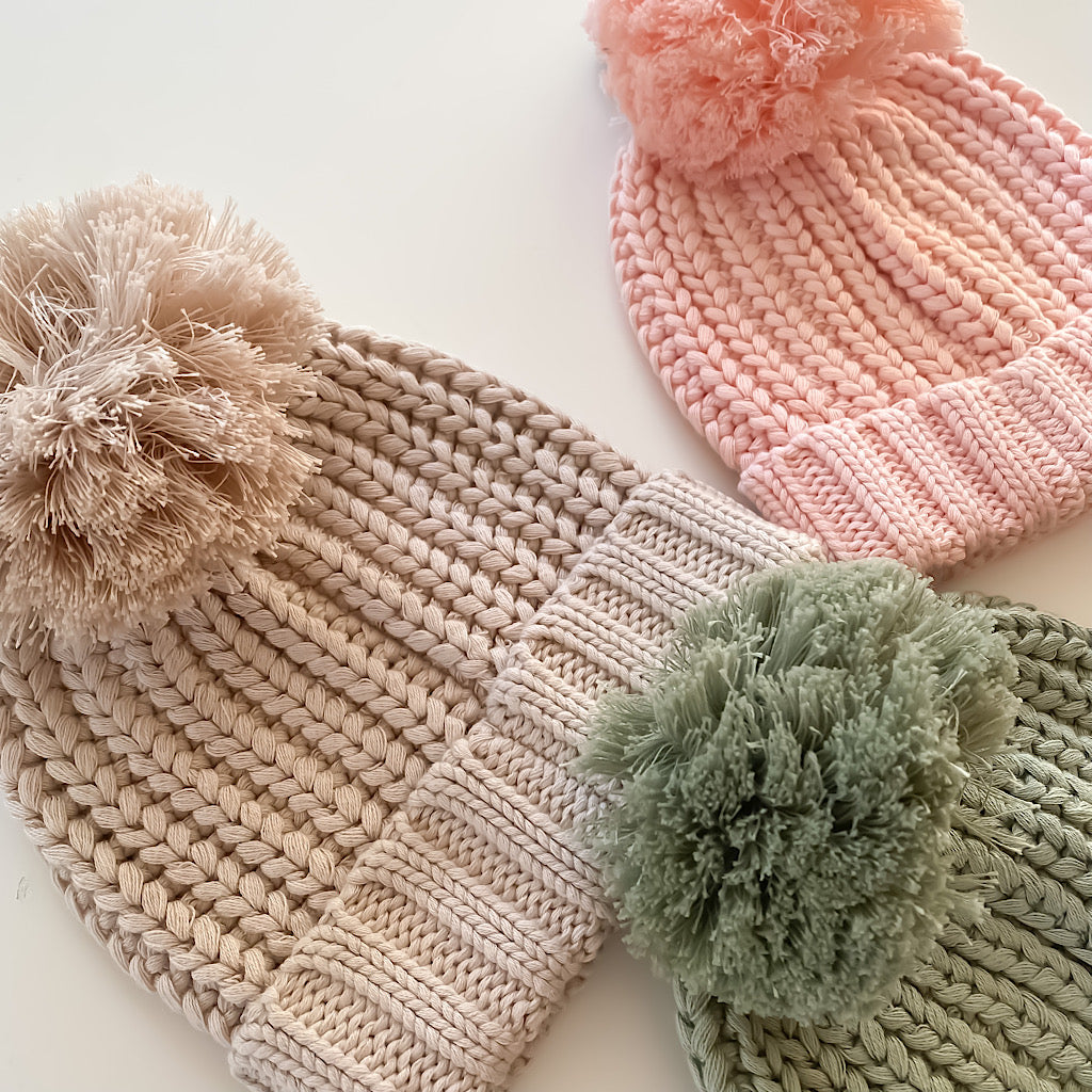 Chunky Ribbed Beanies