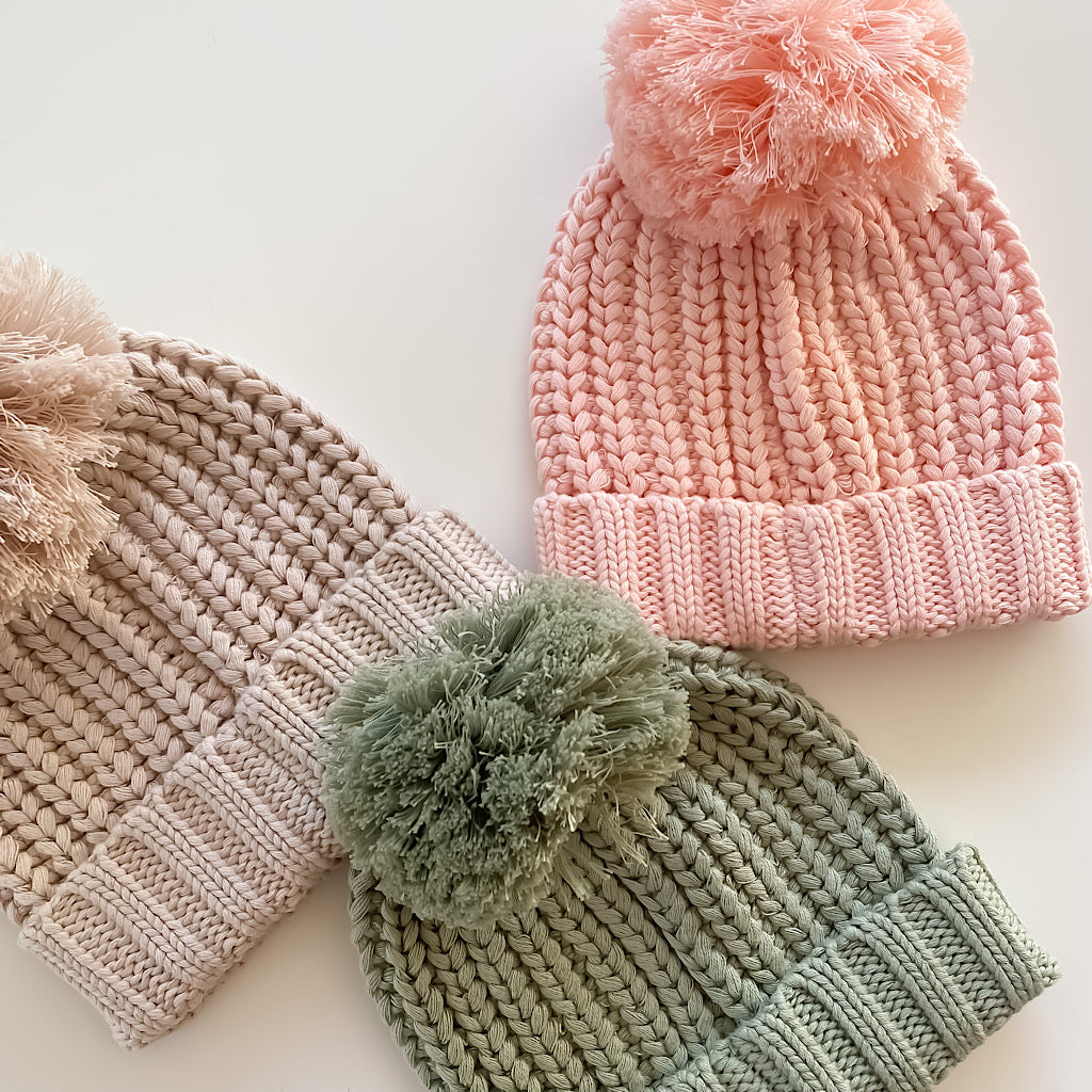 Chunky Ribbed Beanies