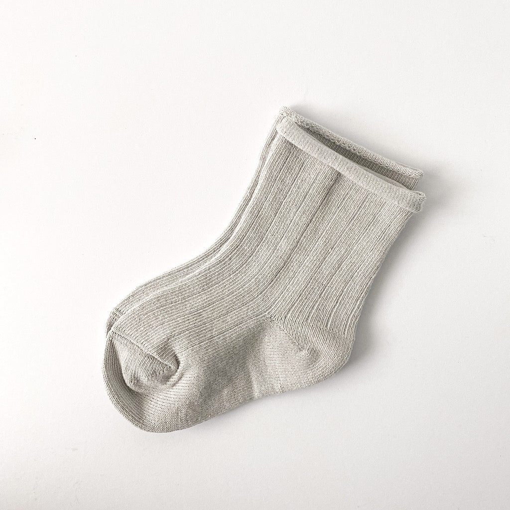 Ribbed Cotton Baby Socks