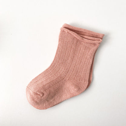 Ribbed Cotton Baby Socks