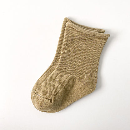 Ribbed Cotton Baby Socks