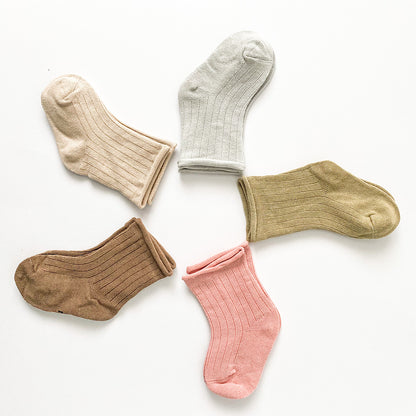 Ribbed Cotton Baby Socks