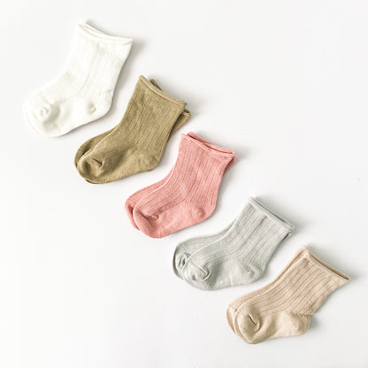 Ribbed Cotton Baby Socks