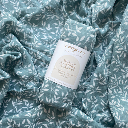 Muslin Swaddle Blanket - Botanical