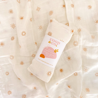 Muslin Swaddle Blanket - Sunny